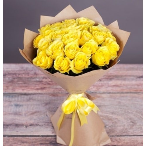 Купить на заказ Букет из 11 желтых роз с доставкой в Шаре