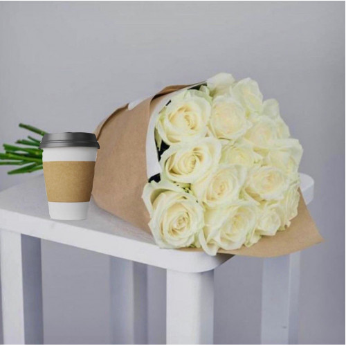 Купить на заказ Кофе с цветами с доставкой в Шаре