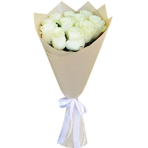 Купить на заказ Букет из 11 белых роз с доставкой в Шаре